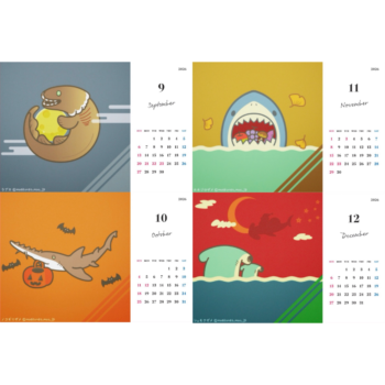 サメの卓上カレンダー